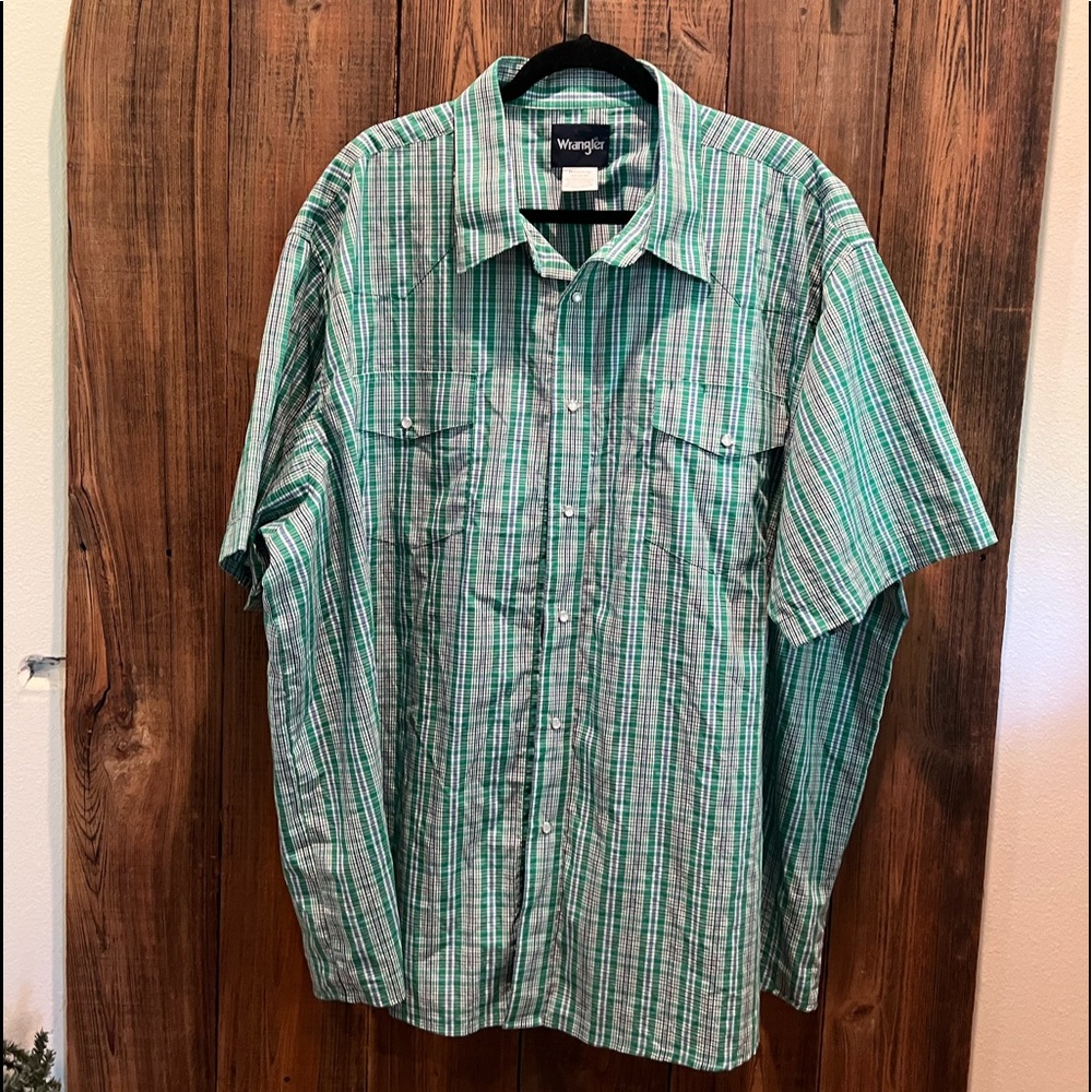 Mens Western Wrangler Pearl Snap Shirt